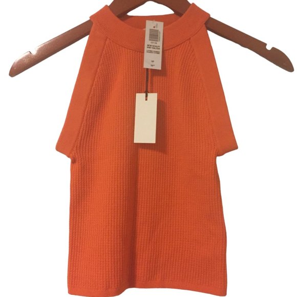 Aritzia Babaton Sculpt Knit Mockneck Halter Top, Ribbed Halter Top. - Picture 4 of 13